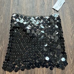 DIANA BLACK DISCO SKIRT